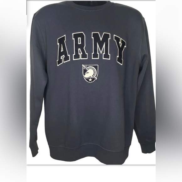 Stadium Athletics Men's Graphic "ARMY" Hoodie M Gray Black Long Sleeves Casual - Picture 1 of 9